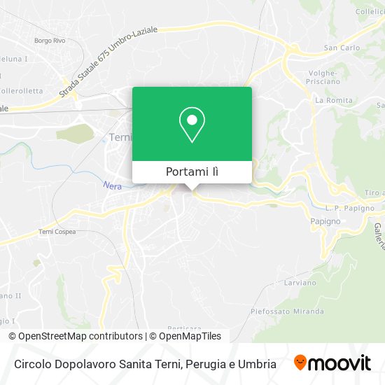 Mappa Circolo Dopolavoro Sanita Terni