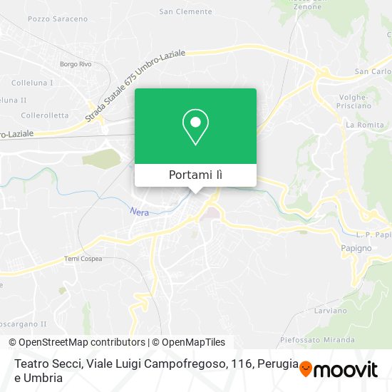 Mappa Teatro Secci, Viale Luigi Campofregoso, 116