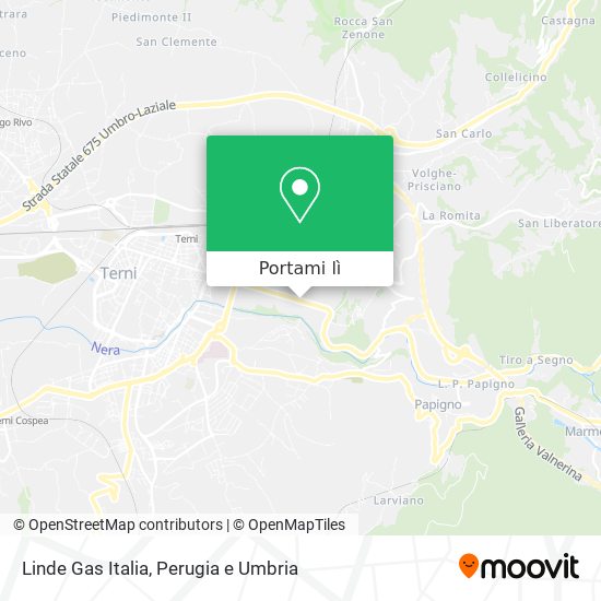 Mappa Linde Gas Italia