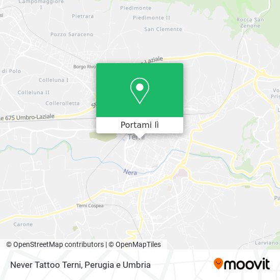 Mappa Never Tattoo Terni