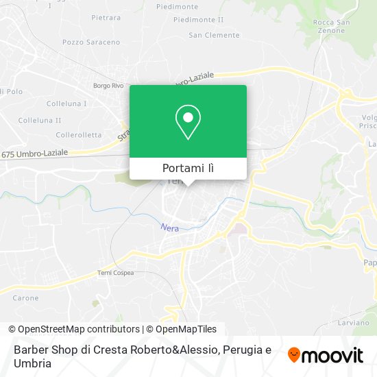 Mappa Barber Shop di Cresta Roberto&Alessio
