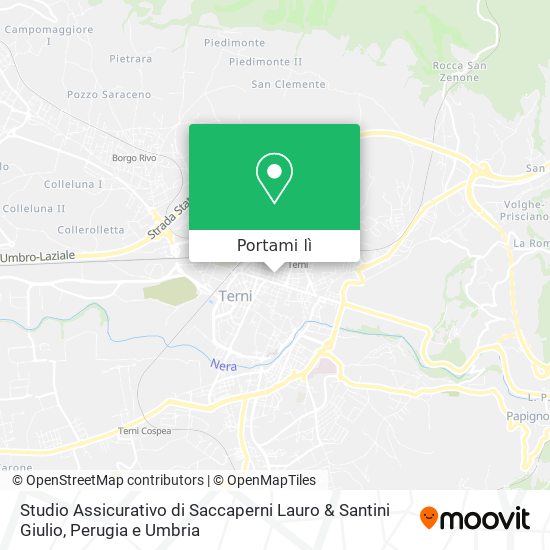Mappa Studio Assicurativo di Saccaperni Lauro & Santini Giulio