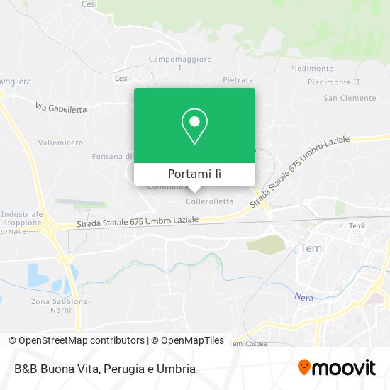 Mappa B&B Buona Vita