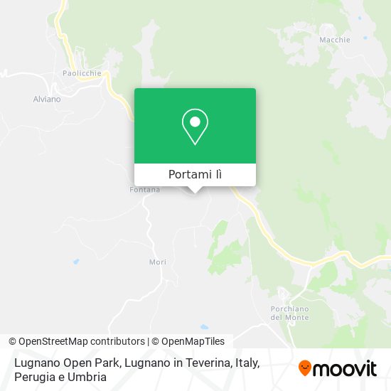 Mappa Lugnano Open Park, Lugnano in Teverina, Italy