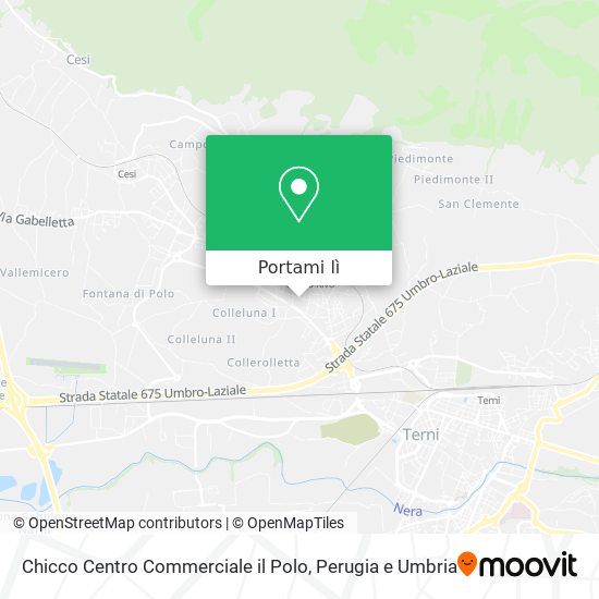 Mappa Chicco Centro Commerciale il Polo