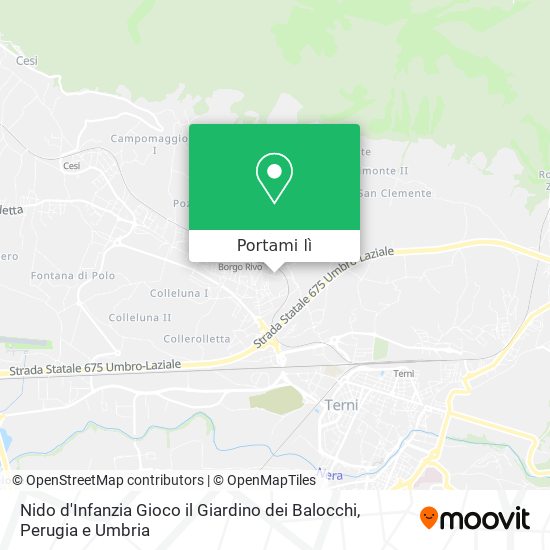 Mappa Nido d'Infanzia Gioco il Giardino dei Balocchi