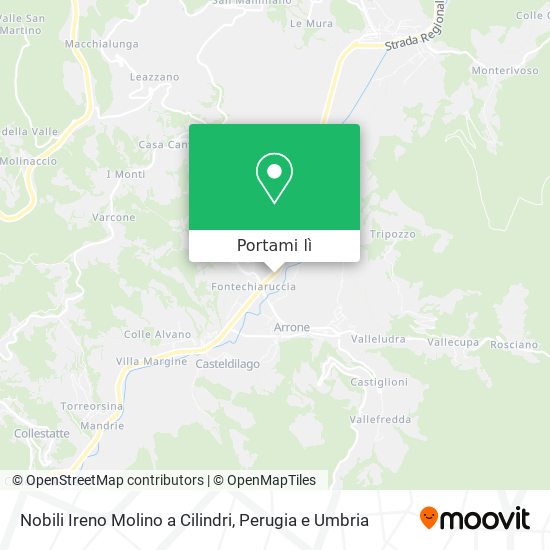 Mappa Nobili Ireno Molino a Cilindri