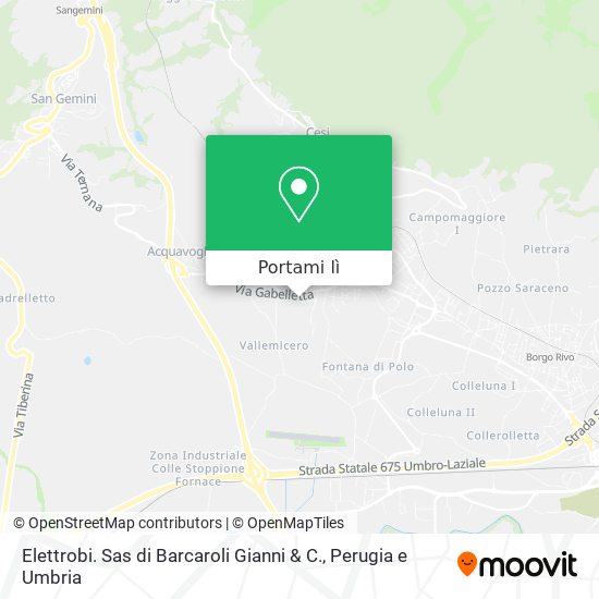Mappa Elettrobi. Sas di Barcaroli Gianni & C.