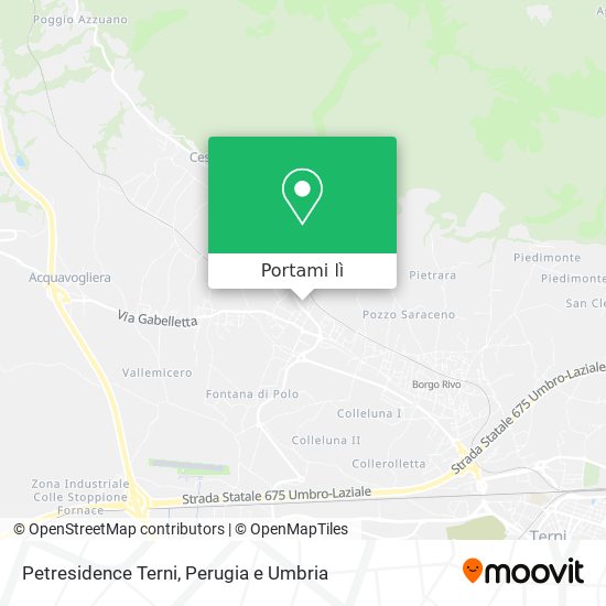 Mappa Petresidence Terni