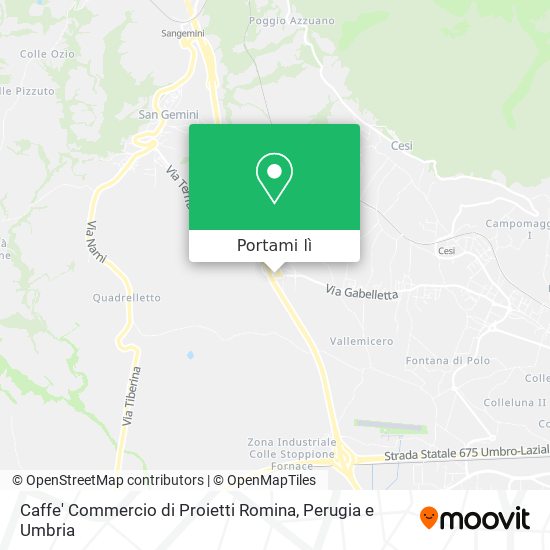 Mappa Caffe' Commercio di Proietti Romina