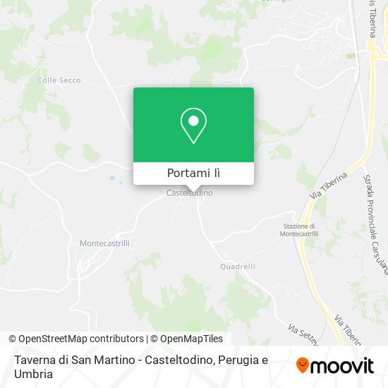 Mappa Taverna di San Martino - Casteltodino