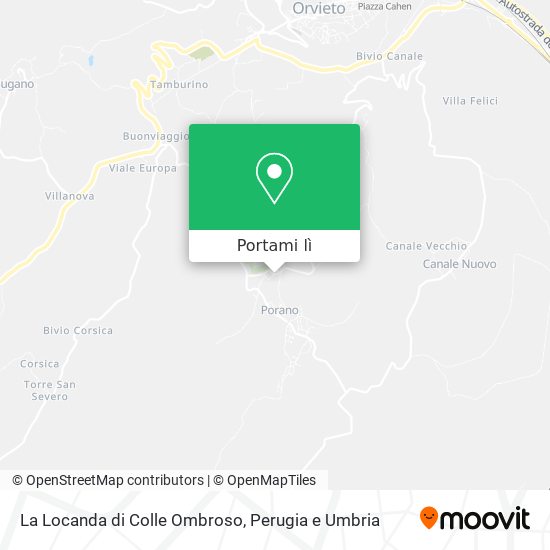 Mappa La Locanda di Colle Ombroso