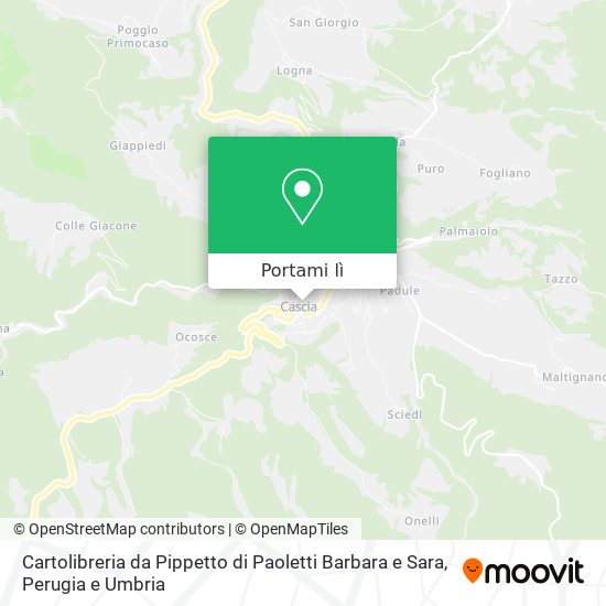 Mappa Cartolibreria da Pippetto di Paoletti Barbara e Sara