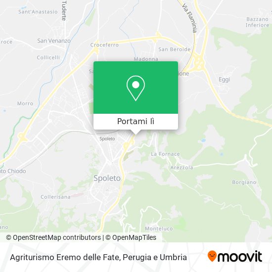 Mappa Agriturismo Eremo delle Fate