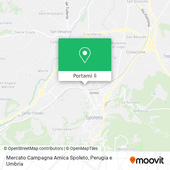 Mappa Mercato Campagna Amica Spoleto