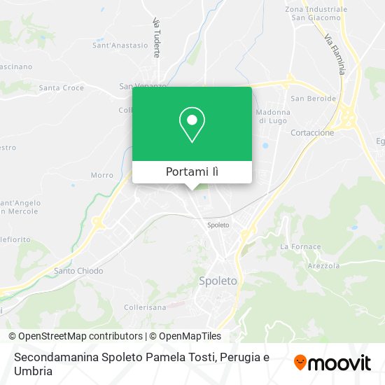 Mappa Secondamanina Spoleto Pamela Tosti