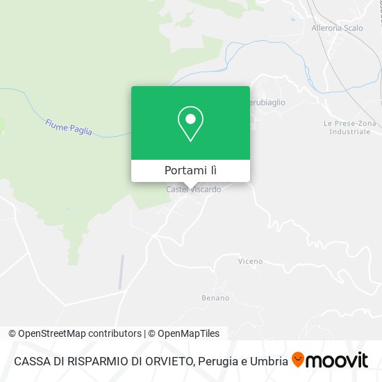 Mappa CASSA DI RISPARMIO DI ORVIETO