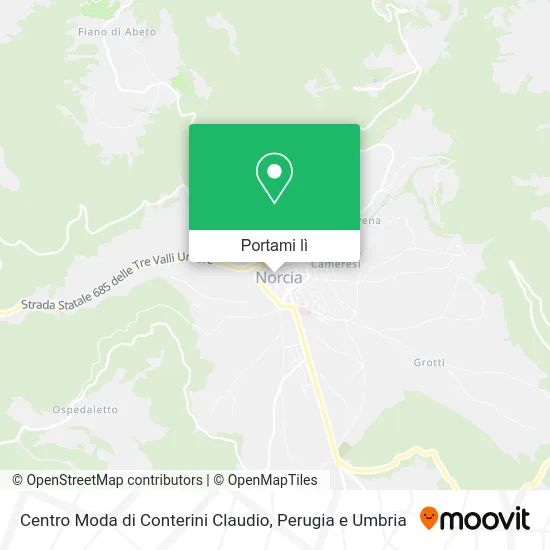 Mappa Centro Moda di Conterini Claudio