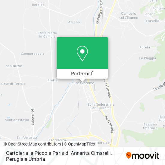 Mappa Cartoleria la Piccola Paris di Annarita Cimarelli
