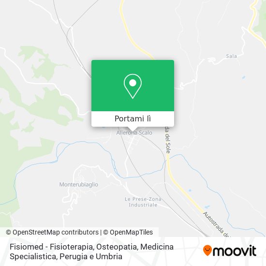 Mappa Fisiomed - Fisioterapia, Osteopatia, Medicina Specialistica
