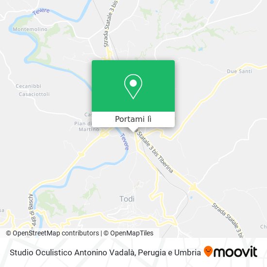 Mappa Studio Oculistico Antonino Vadalà