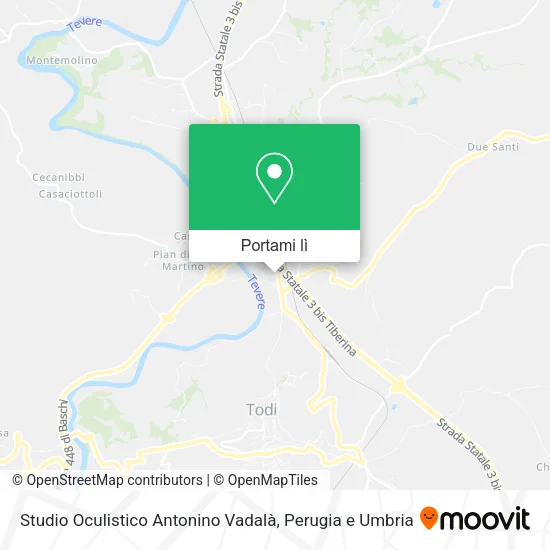 Mappa Studio Oculistico Antonino Vadalà