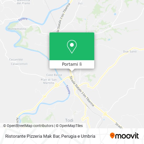 Mappa Ristorante Pizzeria Mak Bar