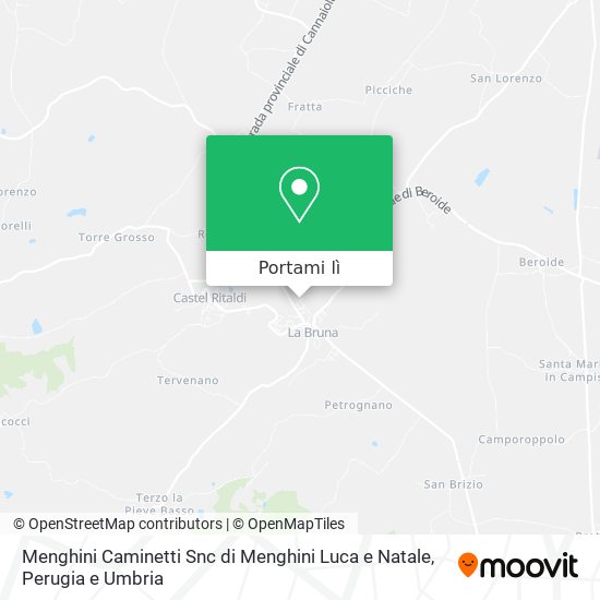 Mappa Menghini Caminetti Snc di Menghini Luca e Natale