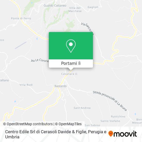 Mappa Centro Edile Srl di Cerasoli Davide & Figlie