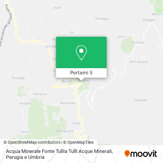 Mappa Acqua Minerale Fonte Tullia Tulli Acque Minerali