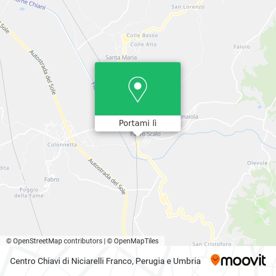 Mappa Centro Chiavi di Niciarelli Franco