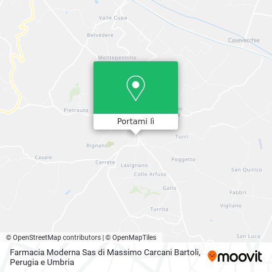 Mappa Farmacia Moderna Sas di Massimo Carcani Bartoli