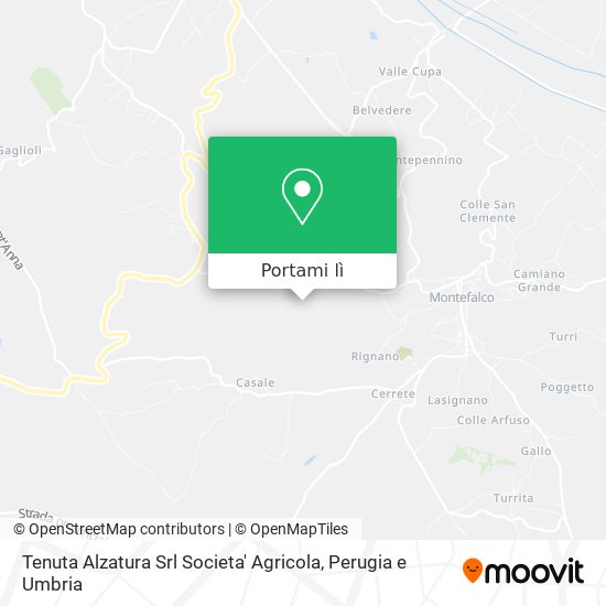 Mappa Tenuta Alzatura Srl Societa' Agricola
