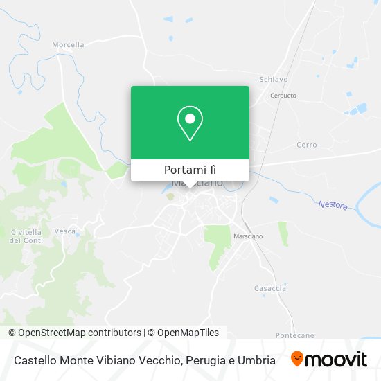 Mappa Castello Monte Vibiano Vecchio