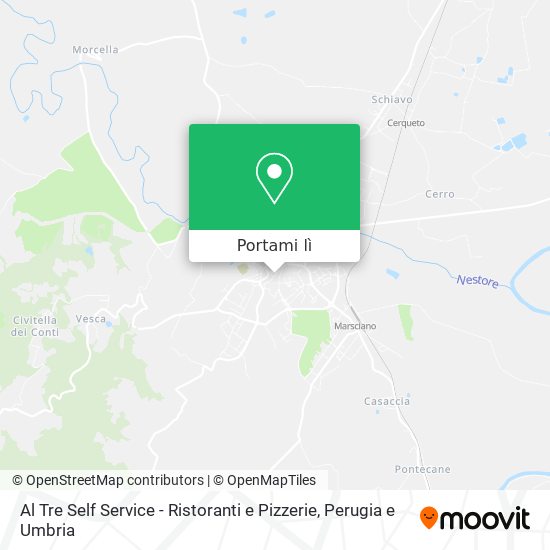 Mappa Al Tre Self Service - Ristoranti e Pizzerie