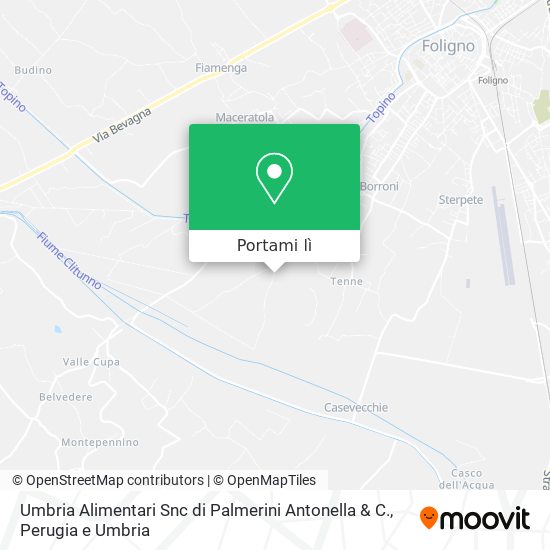 Mappa Umbria Alimentari Snc di Palmerini Antonella & C.