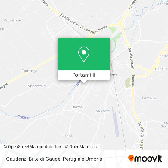 Mappa Gaudenzi Bike di Gaude