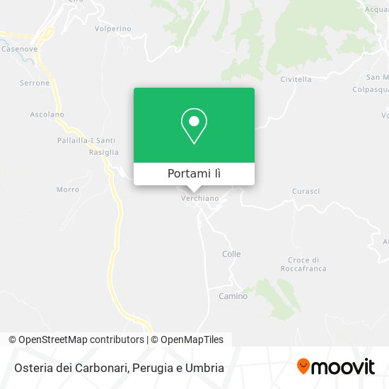 Mappa Osteria dei Carbonari