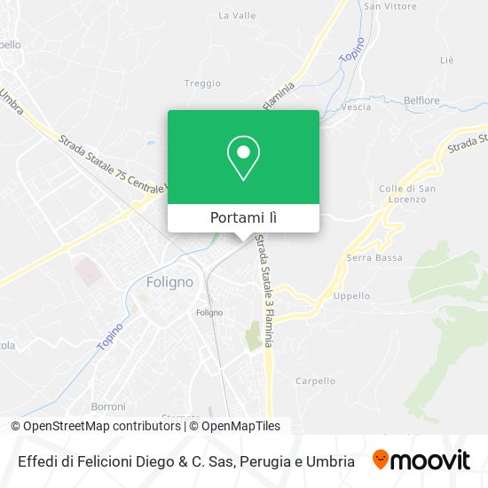 Mappa Effedi di Felicioni Diego & C. Sas