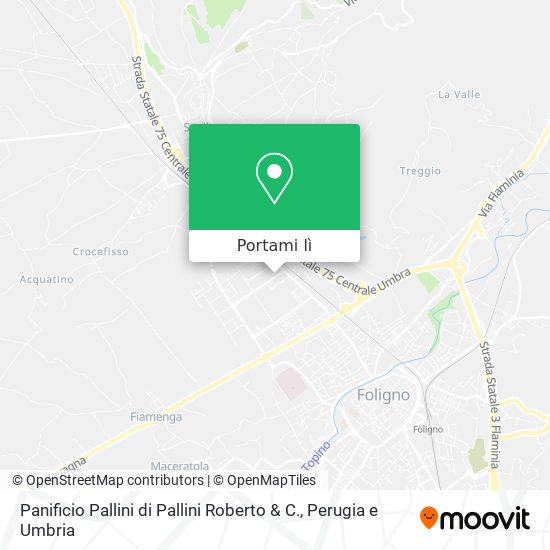 Mappa Panificio Pallini di Pallini Roberto & C.