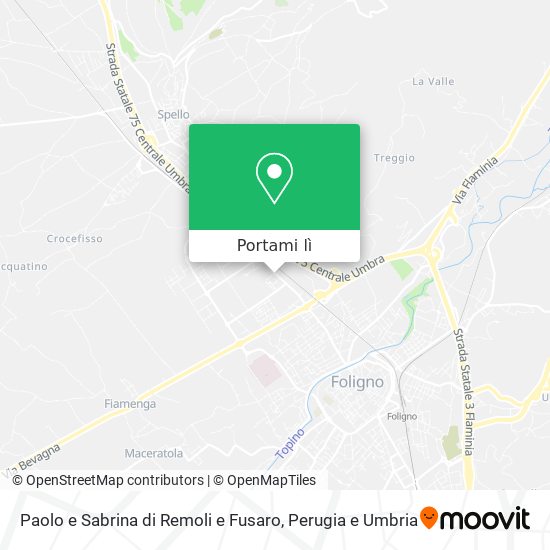 Mappa Paolo e Sabrina di Remoli e Fusaro