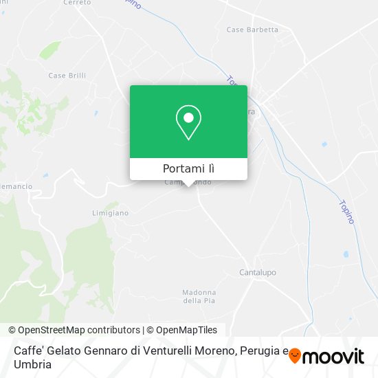 Mappa Caffe' Gelato Gennaro di Venturelli Moreno