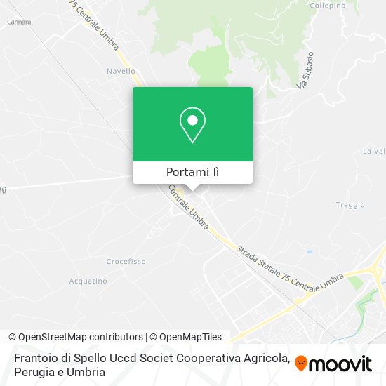 Mappa Frantoio di Spello Uccd Societ Cooperativa Agricola