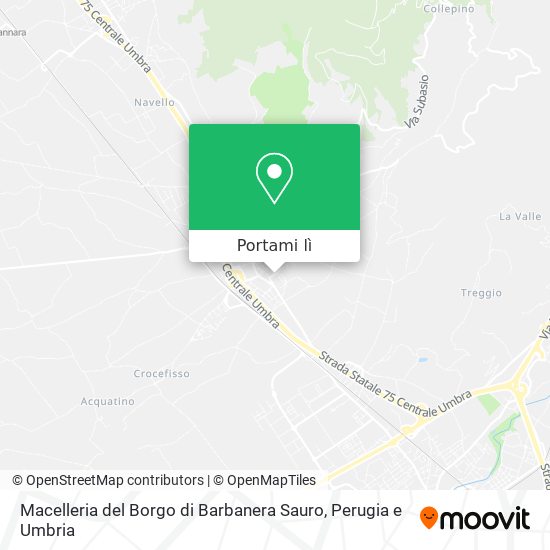 Mappa Macelleria del Borgo di Barbanera Sauro