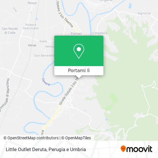 Mappa Little Outlet Deruta