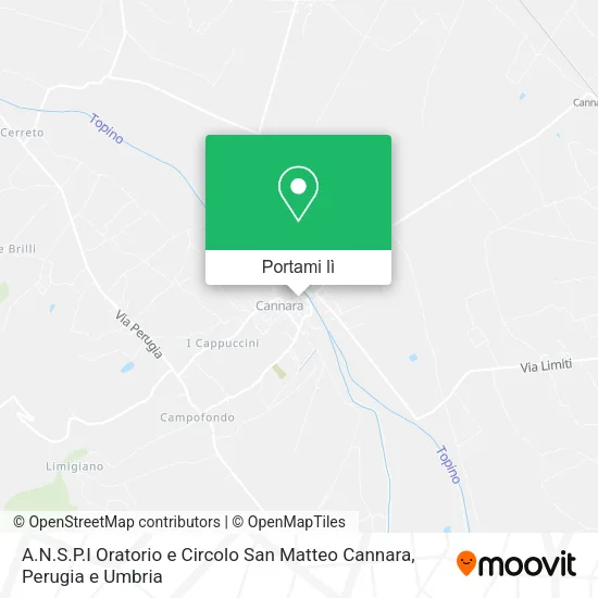 Mappa A.N.S.P.I Oratorio e Circolo San Matteo Cannara