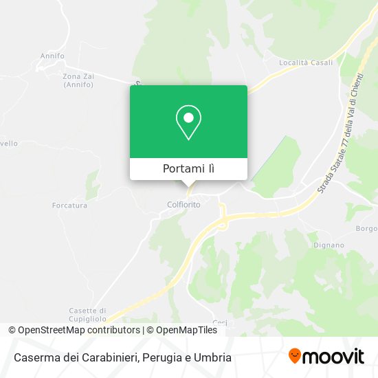 Mappa Caserma dei Carabinieri