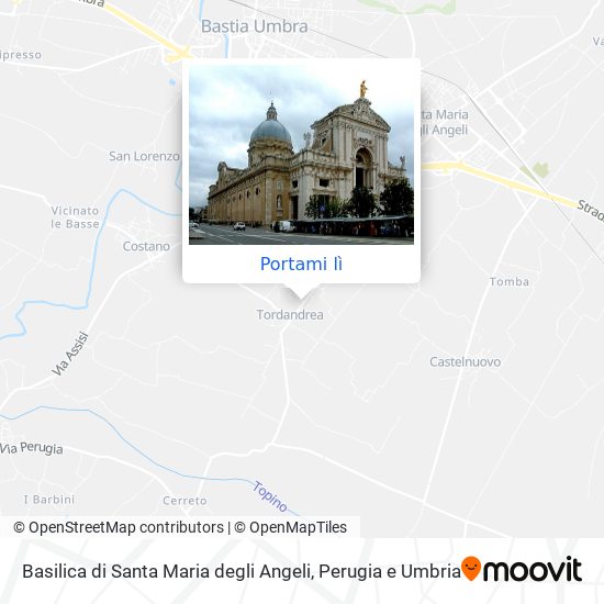 Mappa Basilica di Santa Maria degli Angeli