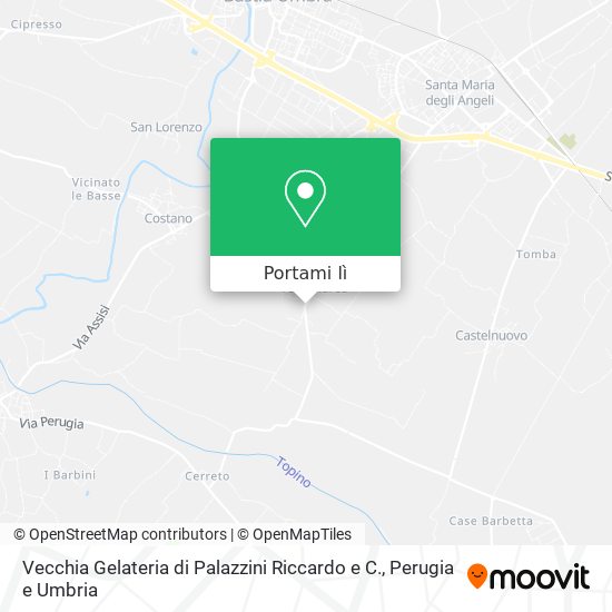 Mappa Vecchia Gelateria di Palazzini Riccardo e C.