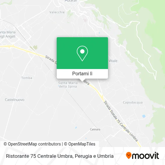 Mappa Ristorante 75 Centrale Umbra